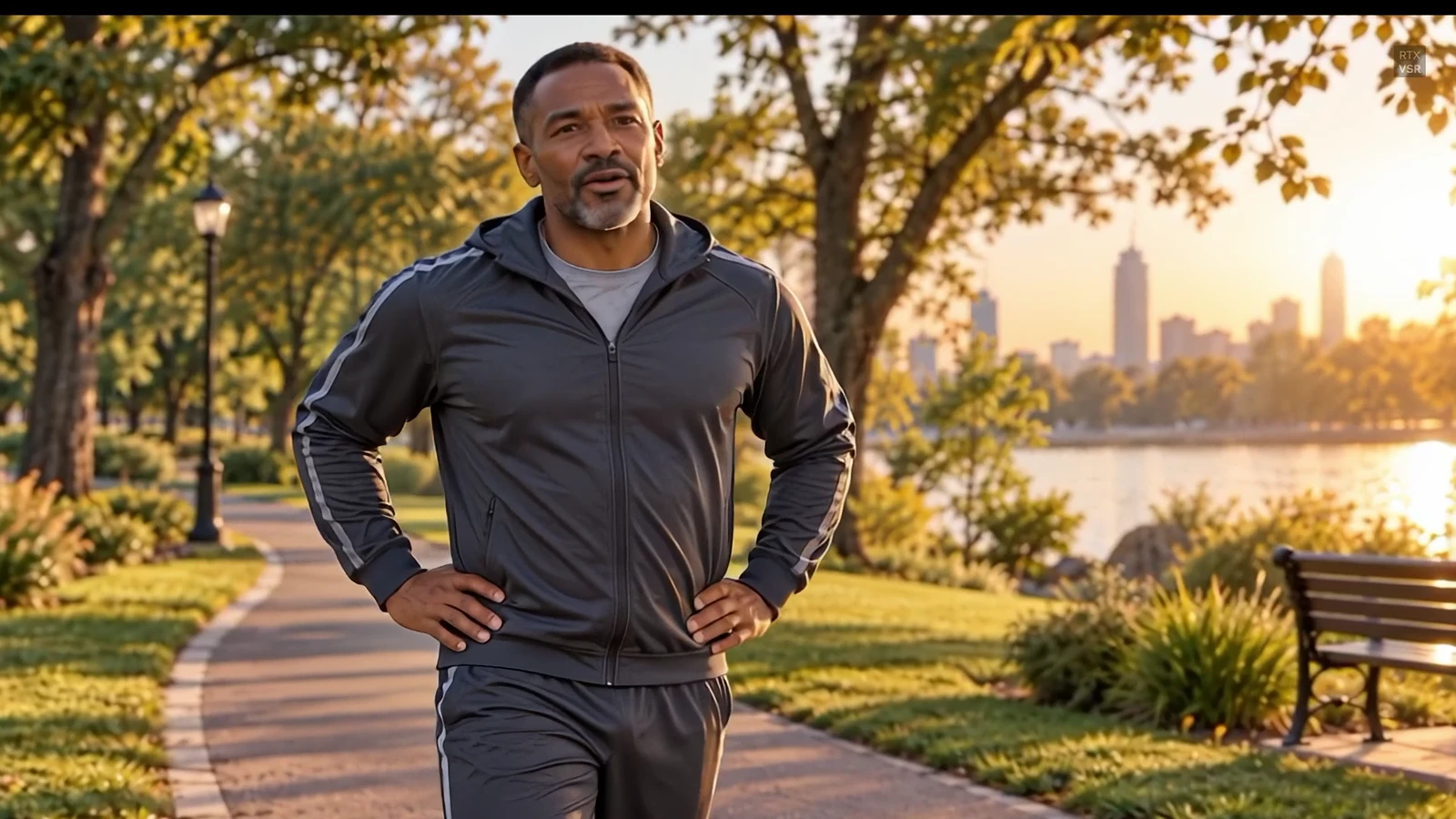 Runner in the supplied Healthy Aging film