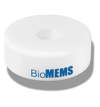 Official BioMEMS reference rendering of the portable round analyzer
